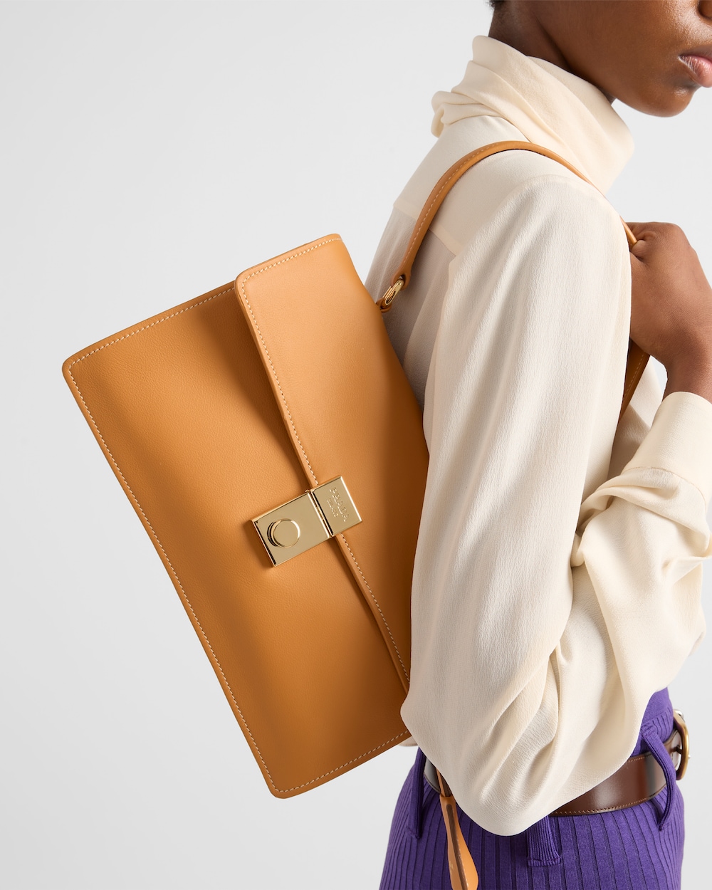 Prada Soft Sound Medium Leather Shoulder Bag - Image 6